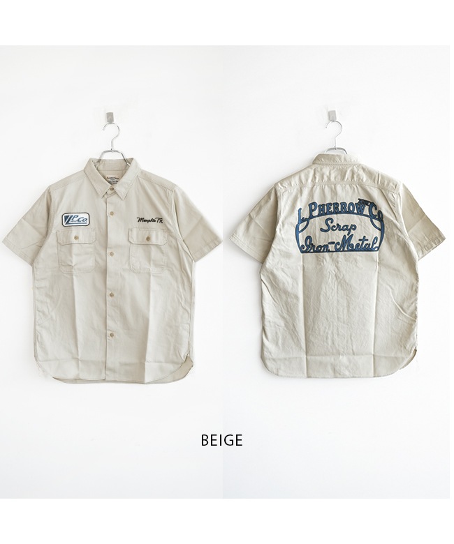 SALE 50%OFF】Pherrow's(フェローズ) カスタムワークシャツ 