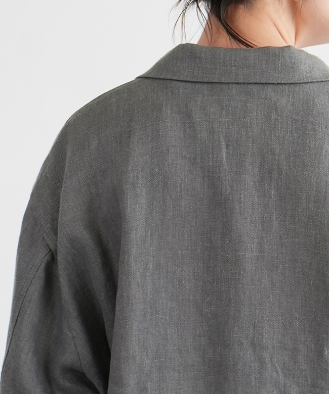 【美品】sisisi comfort スースースーコンフォート リネンジャケット 2025-SS203]si-si-si comfort(スースースーコンフォート) LINEN
