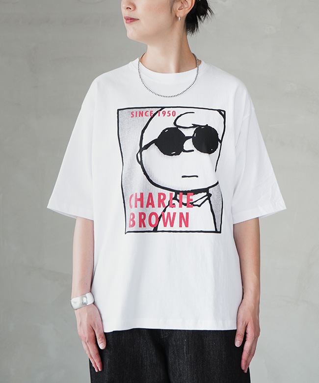 チャーリー様 JT253C02]JOHNBULL(ジョンブル)PEANUTS CHARLIE BROWN Tシャツ