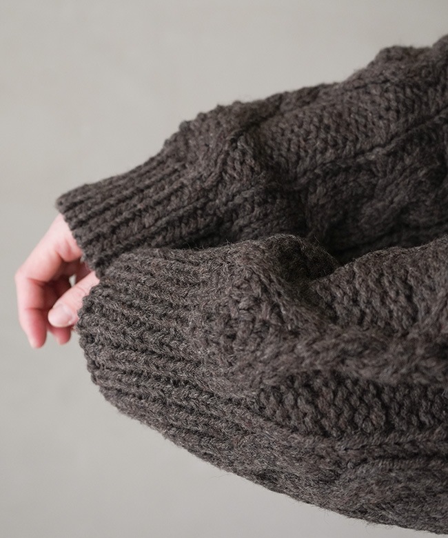 25AMSNI13]THE SHINZONE(ザ シンゾーン)ARAN CABLE KNIT PULLOVER