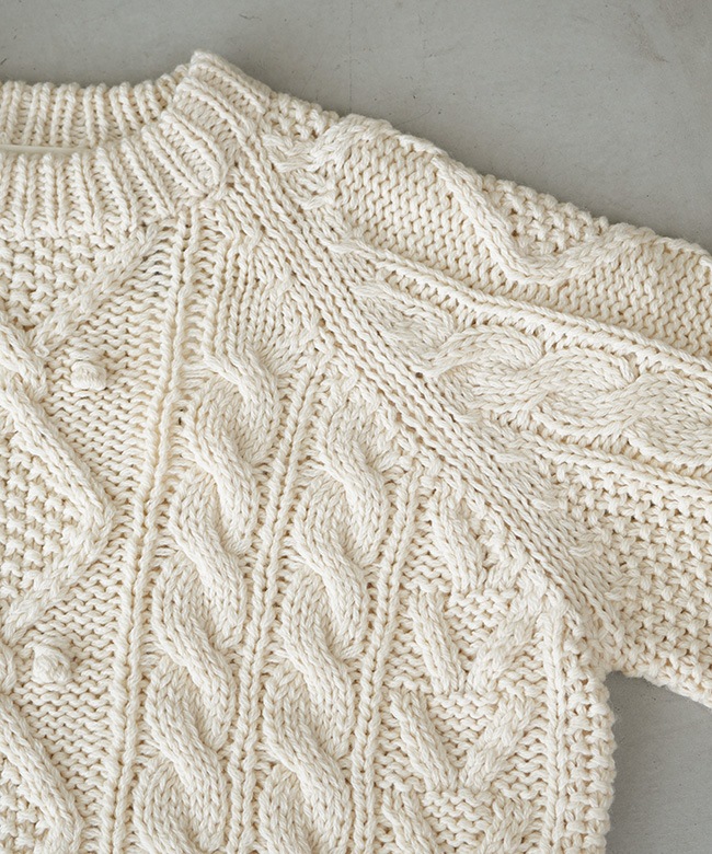 25AMSNI13]THE SHINZONE(ザ シンゾーン)ARAN CABLE KNIT PULLOVER