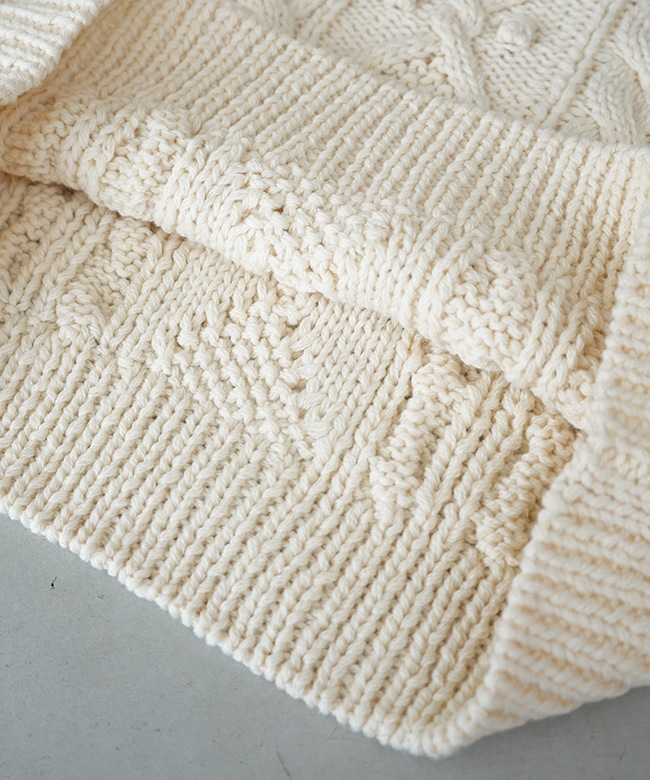 25AMSNI13]THE SHINZONE(ザ シンゾーン)ARAN CABLE KNIT PULLOVER