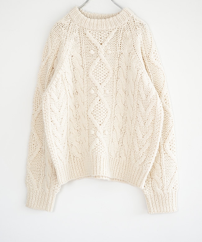 25AMSNI13]THE SHINZONE(ザ シンゾーン)ARAN CABLE KNIT PULLOVER