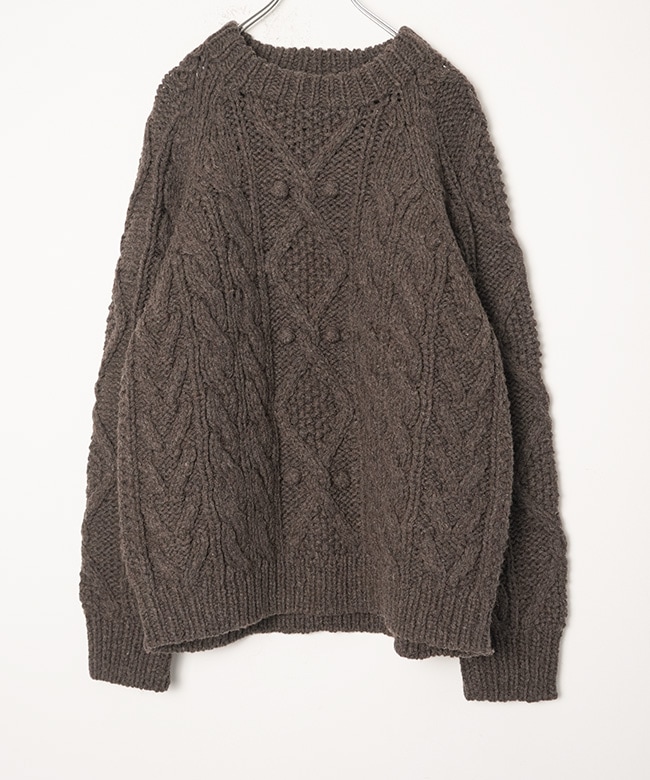 25AMSNI13]THE SHINZONE(ザ シンゾーン)ARAN CABLE KNIT PULLOVER
