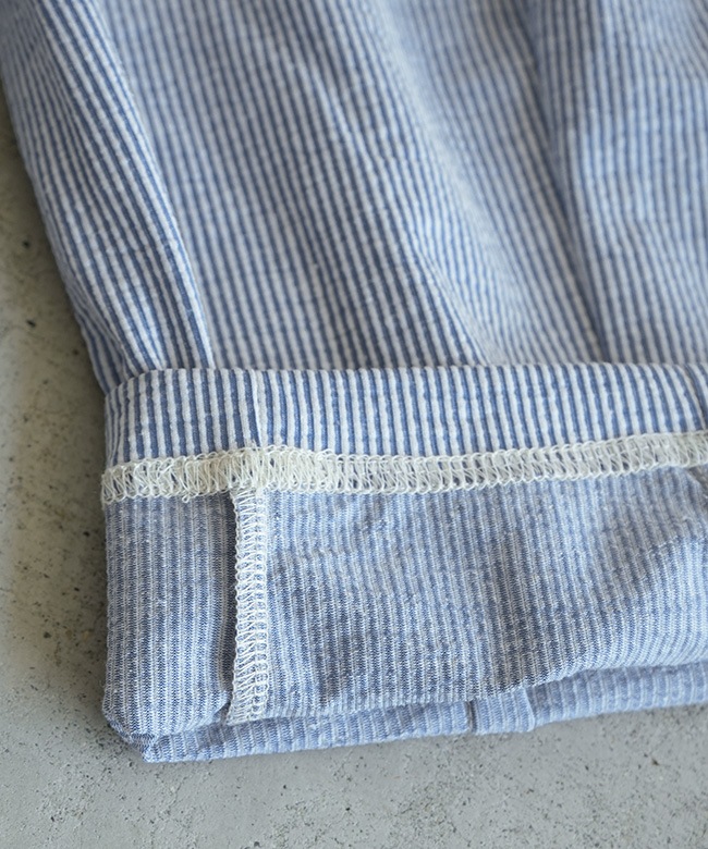 HARVESTY(ハーベスティ)STRIPES JERSEY EASY CIRCUS PANTS 綿麻