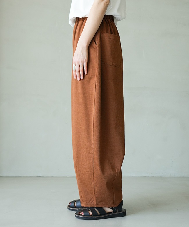 HARVESTY バーベスティ　綿麻スカーチョ、キュロット、イージーパンツ HARVESTY(ハーベスティ)STRIPES JERSEY EASY CIRCUS PANTS 綿麻
