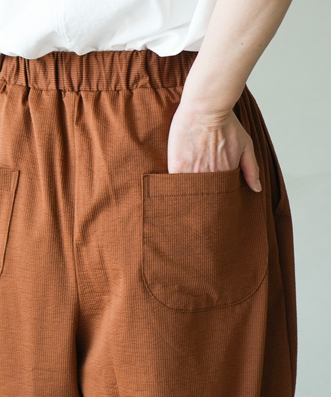 HARVESTY(ハーベスティ)STRIPES JERSEY EASY CIRCUS PANTS 綿麻