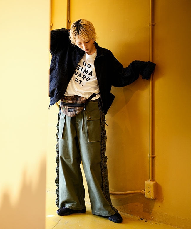 Rhodolirion(ロドリリオン) Utility Pant - Herringbone