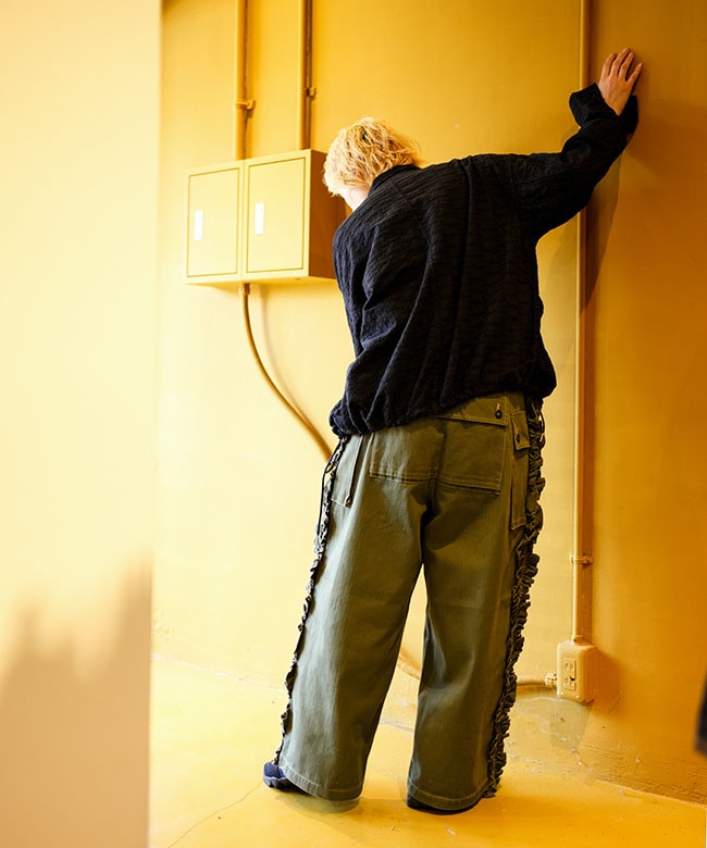 Rhodolirion(ロドリリオン) Utility Pant - Herringbone
