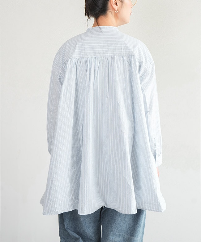 ST-190]Veritecoeur(ヴェリテクール) プルオーバーシャツ ストライプ