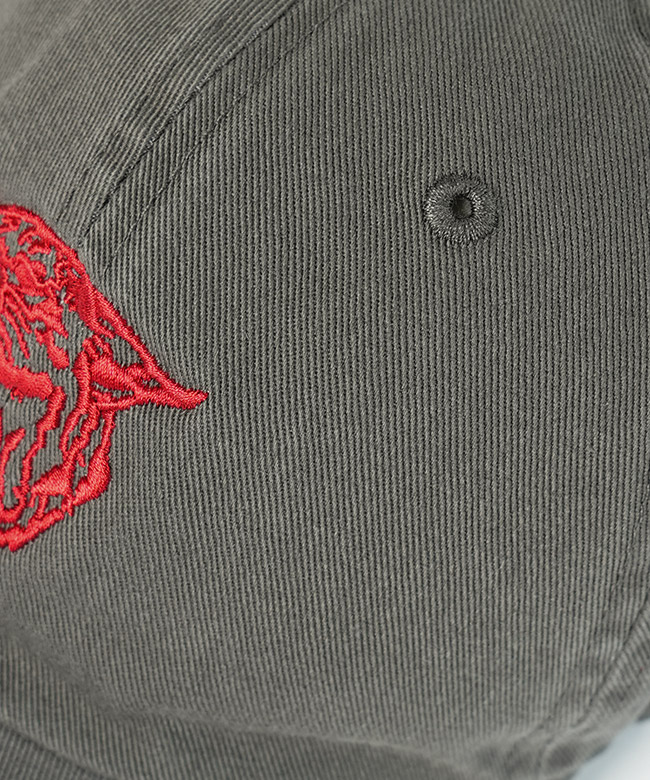 Americana×Hug o war コラボキャップ　グレー　未使用 ORIGINAL Charcoal × Americana】Leopards キャップ / ベース