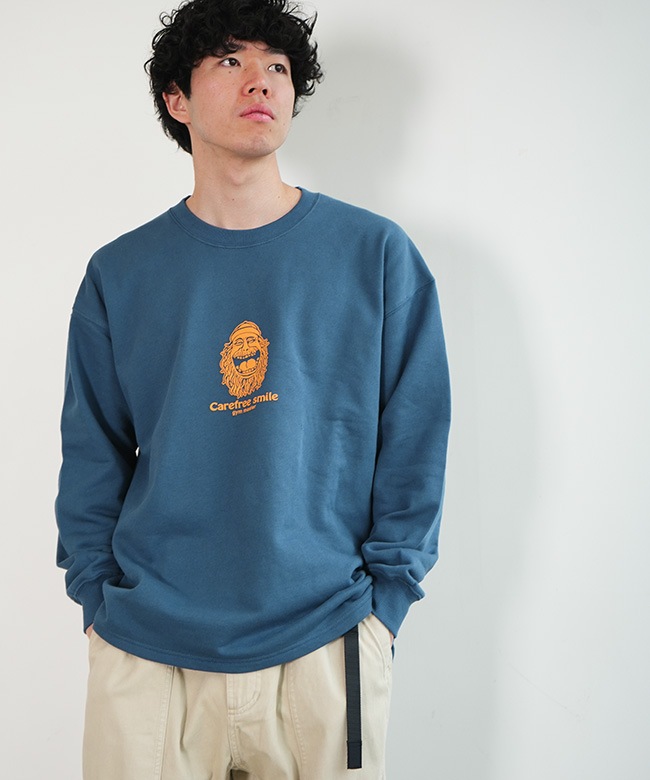 G621780]gym master(ジムマスター) 10.3oz carefree smile スウェット