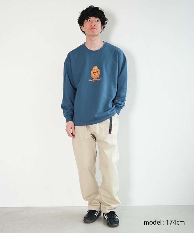 gym master(ジムマスター) 10.3oz carefree smile スウェットビッグTEE