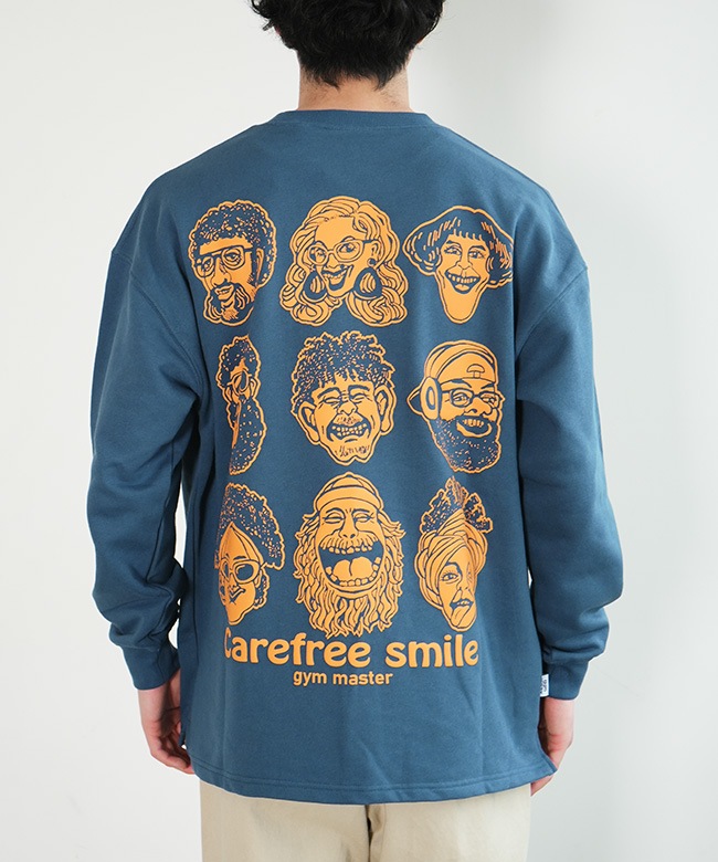 gym master(ジムマスター) 10.3oz carefree smile スウェットビッグTEE