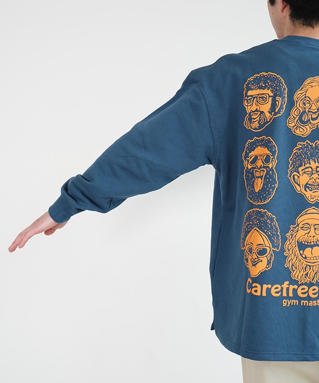 gym master(ジムマスター) 10.3oz carefree smile スウェットビッグTEE