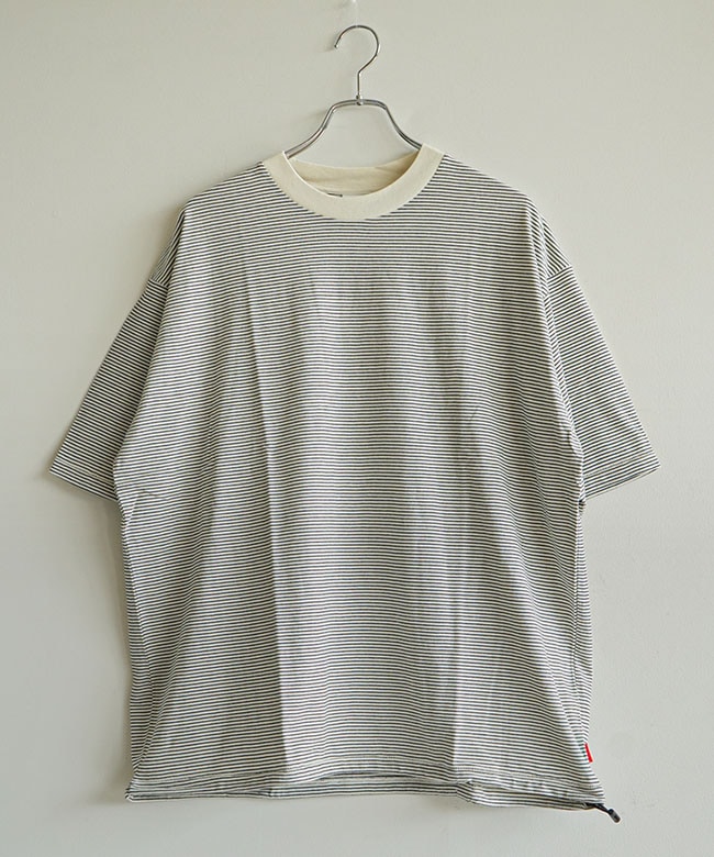 Healthknit(ヘルスニット) NARROW BORDER JERSEY S/S ナローボーダー
