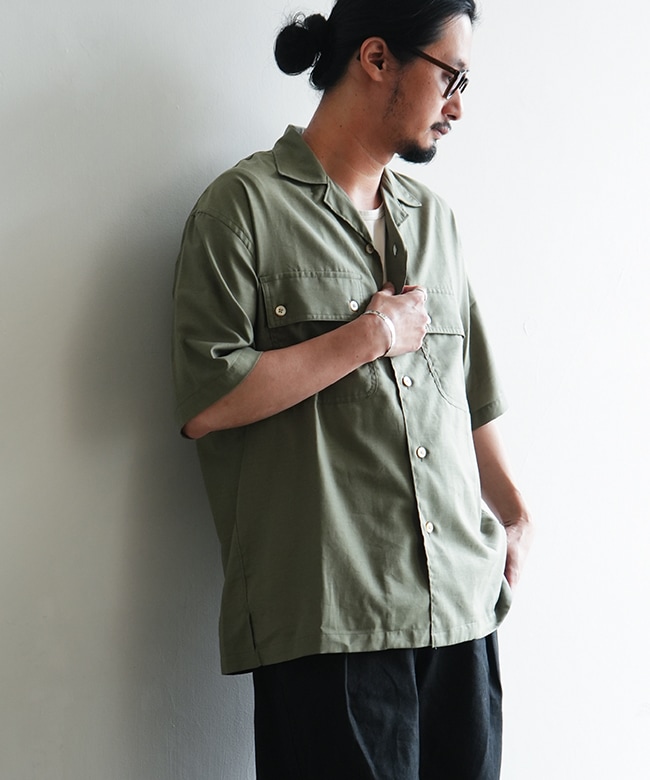 SALE 30%OFF】ULTERIOR(アルテリア)SILKY SOFT TWILL O/C SHIRT