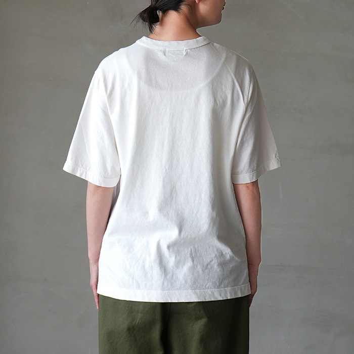 R19509]RINEN(リネン) 20/1オーガニック天竺 半袖クルーネック T