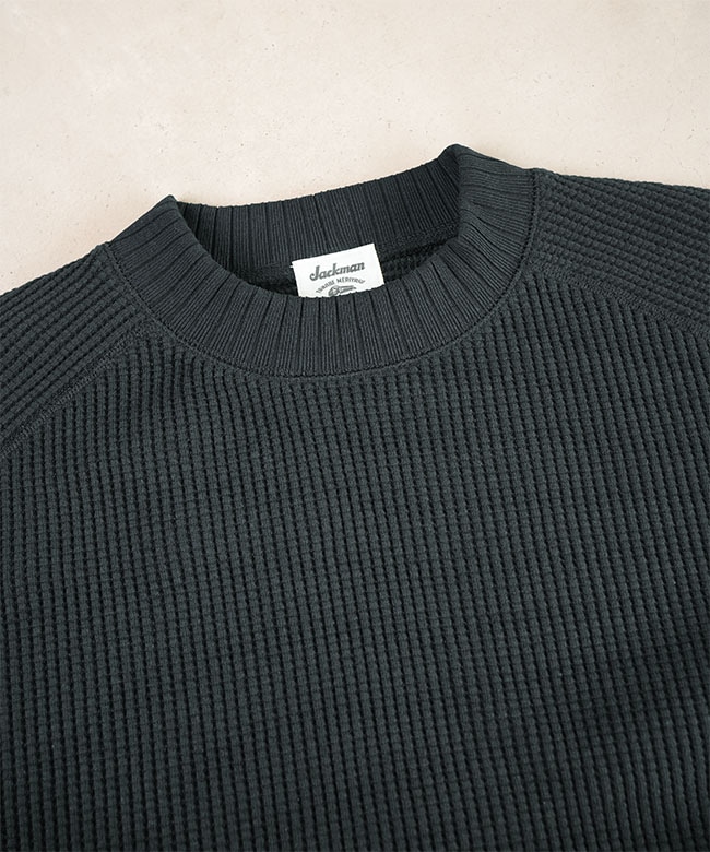 Jackman(ジャックマン) Waffle Midneck ワッフルミッドネック メンズ