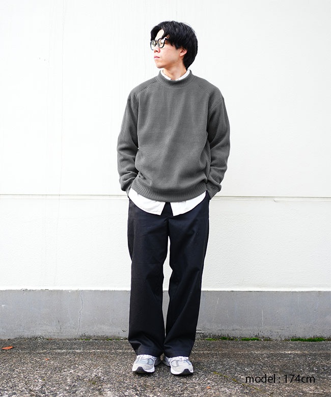 Jackman(ジャックマン) Waffle Midneck ワッフルミッドネック メンズ