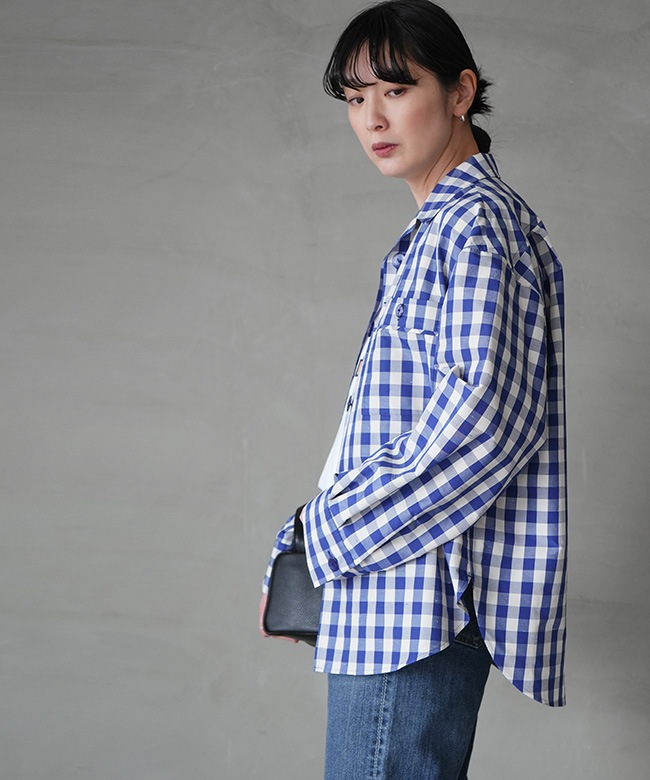 THE SHINZONE(ザ・シンゾーン)GINGHAM CHECK SHIRT ギンガムチェック