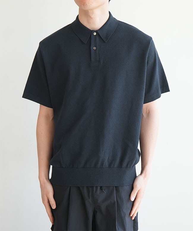 plyy men by RAGNE KIKAS 半袖ニットポロ ヨウジヤマモト Yohji Yamamoto plyy by RAGNEKIKAS