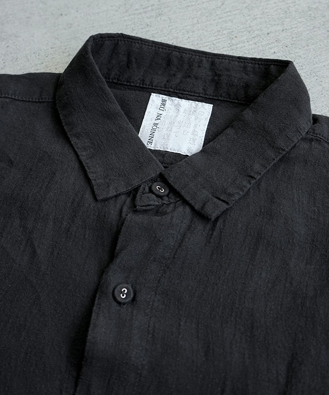 SALE 30%OFF】BRU NA BOINNE(ブルーナボイン) グランパリネンシャツ