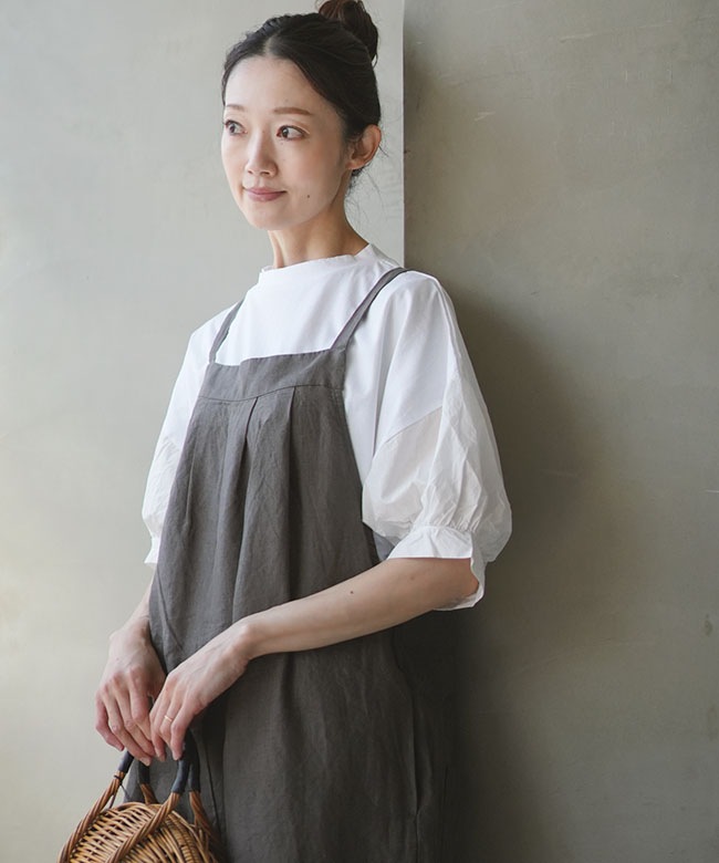 S*様 新品Heve パフスリーブ トップス 半袖 ◇SOLAMONAT(ソラモナ) サイドスリットパフスリーブプルオーバー