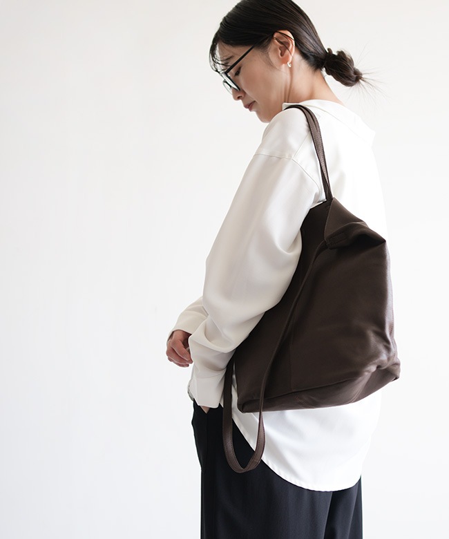 保存袋付き】Morphee(モルフェ)3WAY MEDIUM TOTE（M）DARK CHOCO