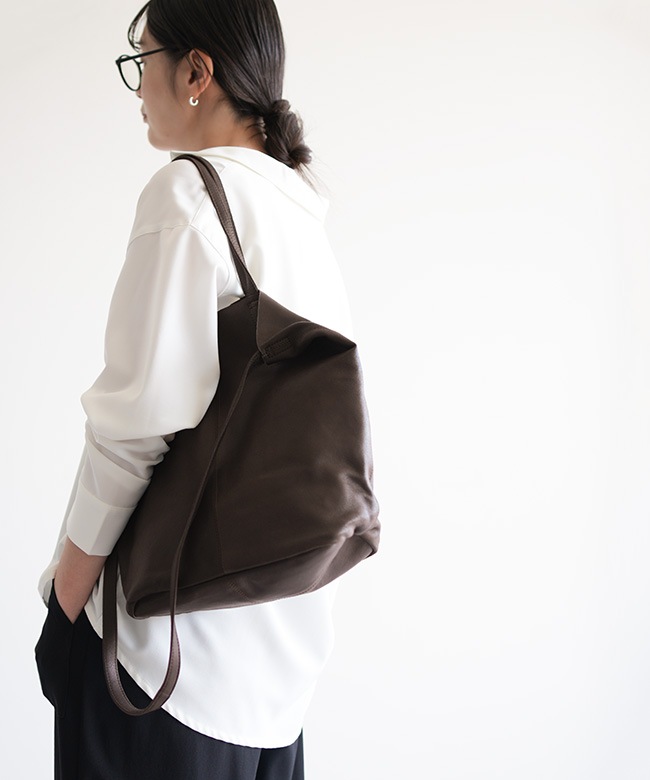 保存袋付き】Morphee(モルフェ)3WAY MEDIUM TOTE（M）DARK CHOCO