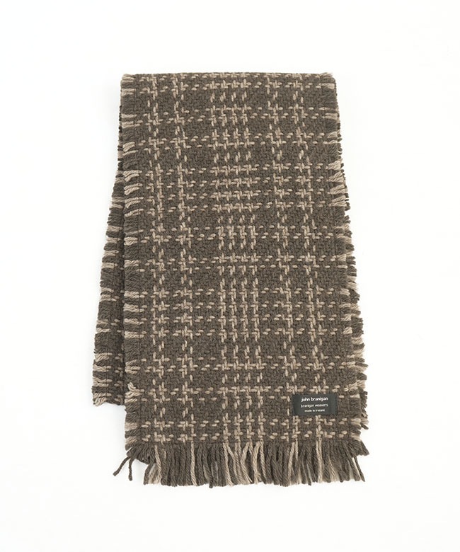 FSCARF]John branigan(ジョンブラニガン) fringe scarf フリンジ