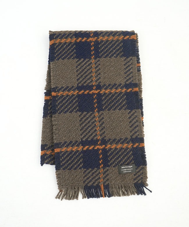 FSCARF]John branigan(ジョンブラニガン) fringe scarf フリンジ