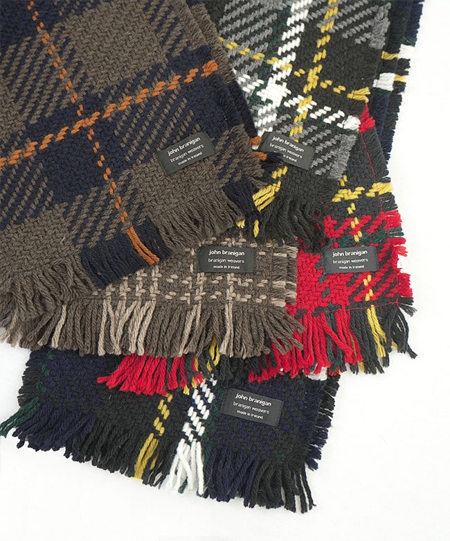 FSCARF]John branigan(ジョンブラニガン) fringe scarf フリンジ