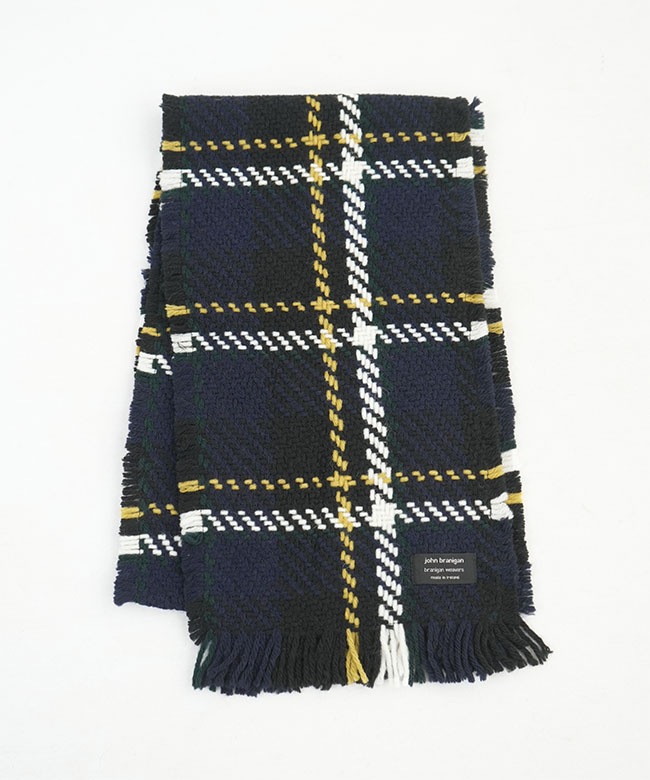 FSCARF]John branigan(ジョンブラニガン) fringe scarf フリンジ