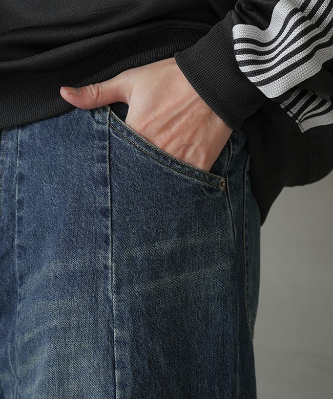 NEEDLES(ニードルズ) H.D. Buggy Jean - 12oz Denim ヒザデルバギー