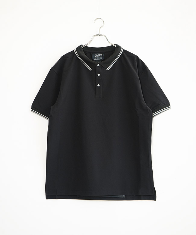 完売品 TAION × CLUBHAUS コラボ ポロシャツ ブラック L 新品 SALE 10%OFF】TAION(タイオン) NON DOWN BASIC HALF SLEEVE POLO SHIRT