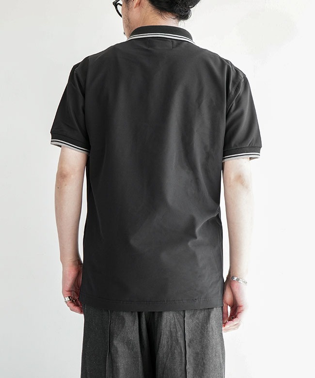 SALE 10%OFF】TAION(タイオン) NON DOWN BASIC HALF SLEEVE POLO SHIRT