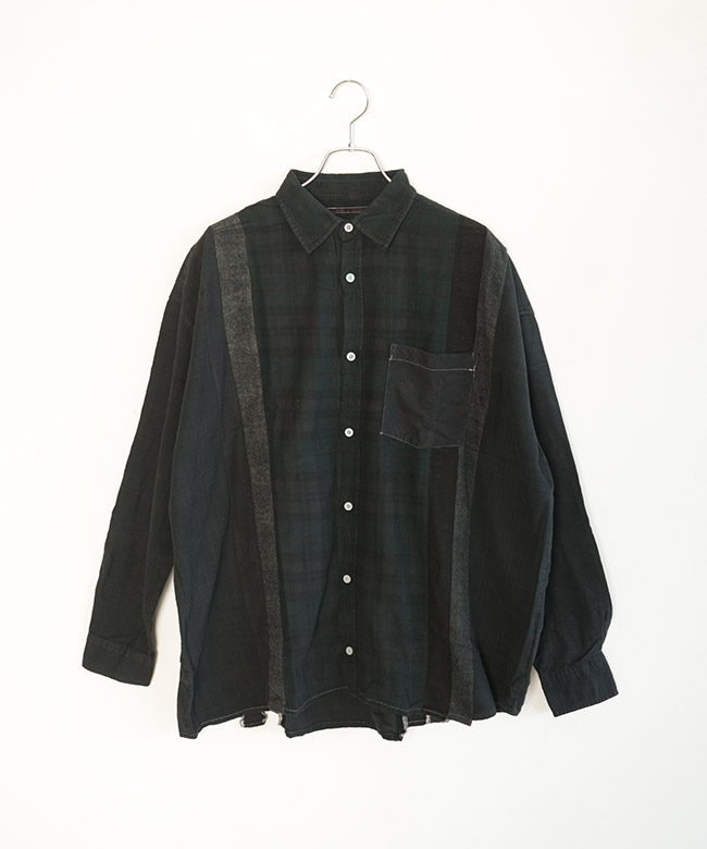 Rebuild by Needles(リビルドバイニードルズ) Flannel Shirt -> 7 Cuts