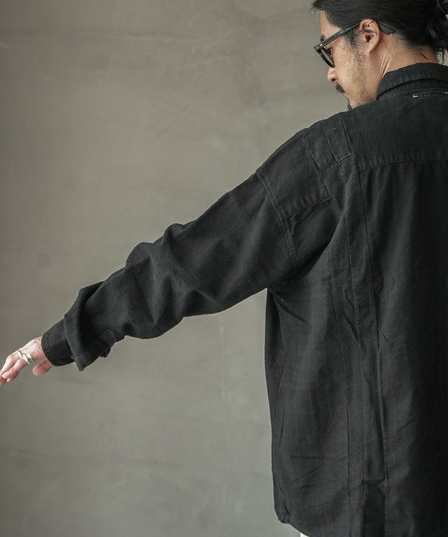 リビルドバイニードルズ  LQ305 7cuts Shirt 7カットフランネル長袖シャツ メンズ M Rebuild by Needles(リビルドバイニードルズ) Flannel Shirt -> 7 Cuts