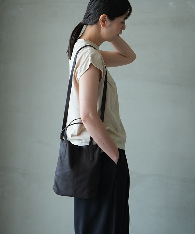 保存袋付き】Morphee(モルフェ) 2WAY SMALL TOTE（S）DARK CHOCO