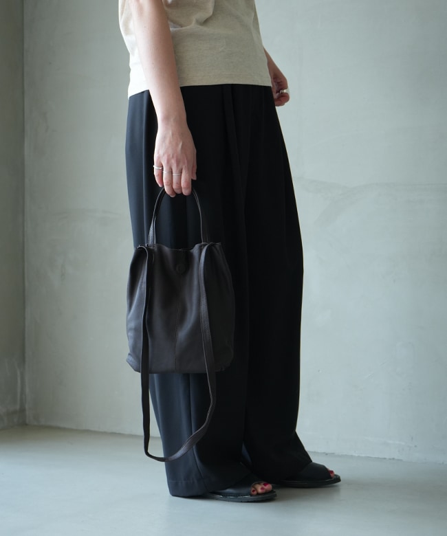 保存袋付き】Morphee(モルフェ) 2WAY SMALL TOTE（S）DARK CHOCO 
