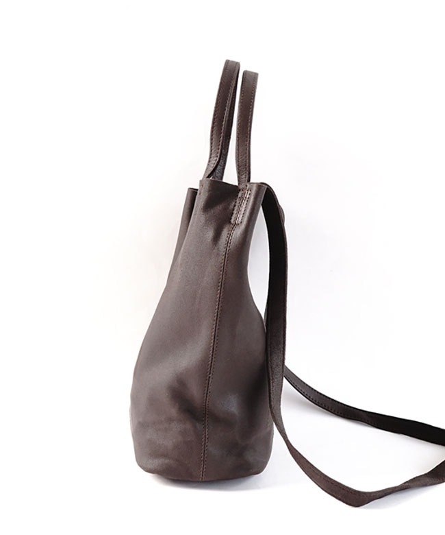 保存袋付き】Morphee(モルフェ) 2WAY SMALL TOTE（S）DARK CHOCO