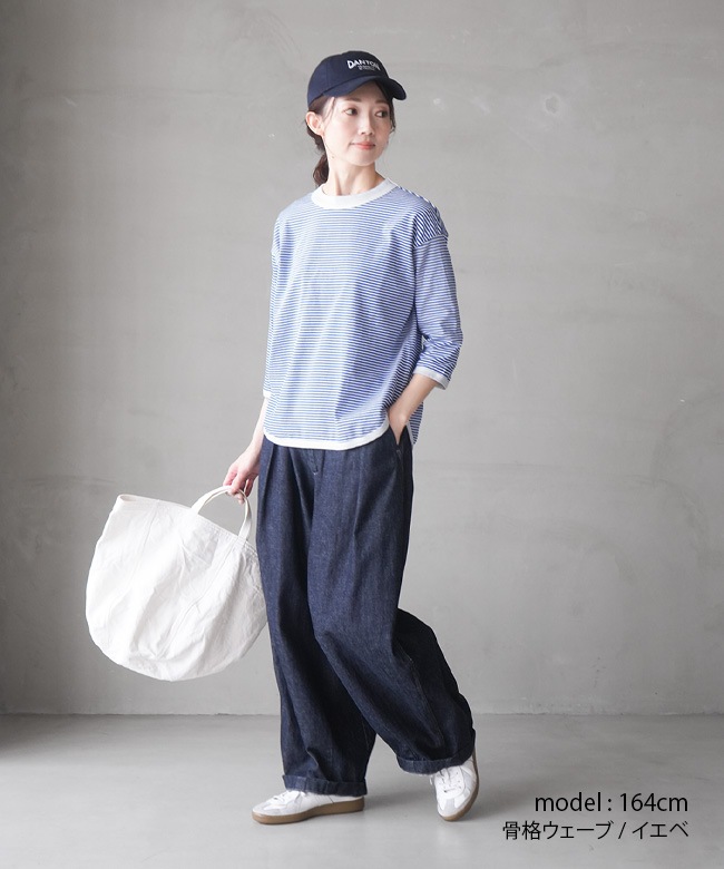 【新品】BLUE LAKE MARKET（ブルーレイクマーケット）　プルオーバー BLUE LAKE MARKET(ブルーレイクマーケット) ヘムラウンドボーダープル
