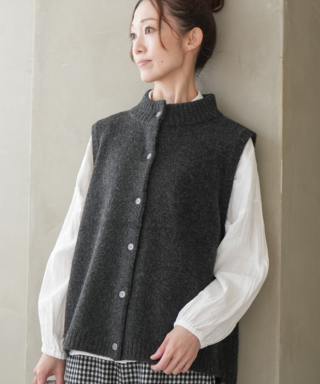 SALE 20%OFF】[551117]mao made(マオメイド)ヤクフィールハイネック前