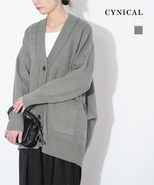 552-95101]CYNICAL(シニカル) マシンウォッシャブルVネックニット