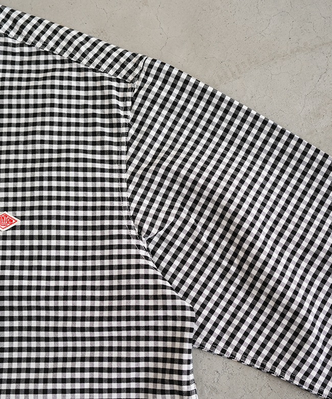 ◇DANTON(ダントン)MEN'S OXFORD BAND COLLAR SHIRT PATTERN メンズ