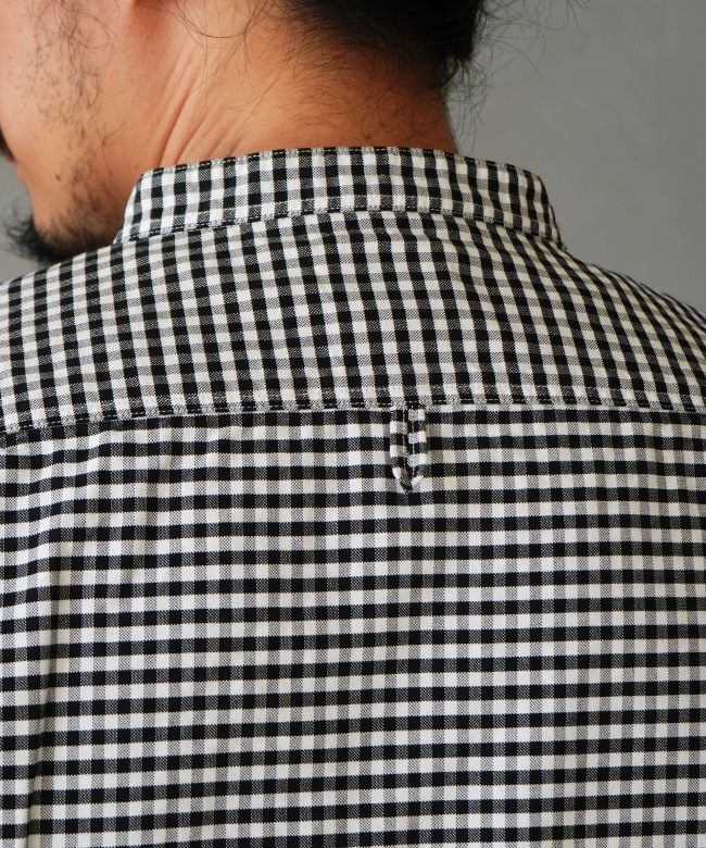 ◇DANTON(ダントン)MEN'S OXFORD BAND COLLAR SHIRT PATTERN メンズ