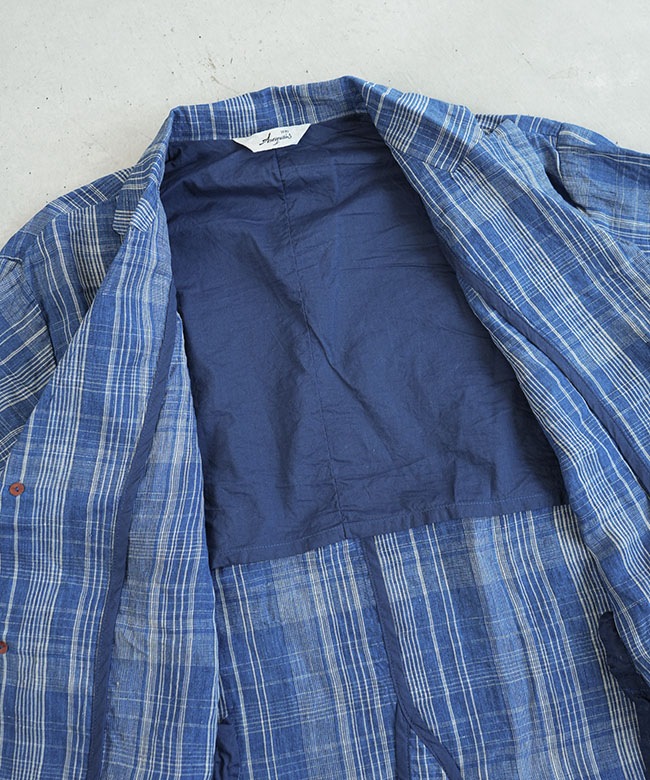 イチアンティークス 赤 チェック柄 テーラードジャケット ICHI Antiquites(イチアンティークス) CHECK JACKET チェック