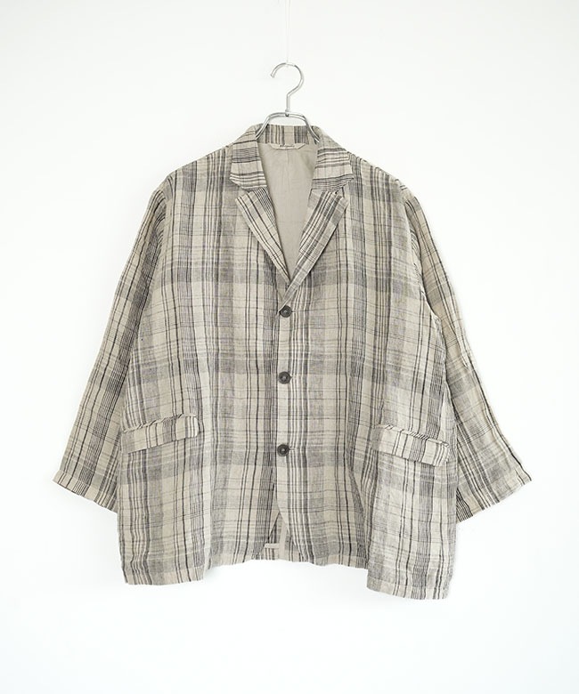 ICHI Antiquites(イチアンティークス) CHECK JACKET チェック