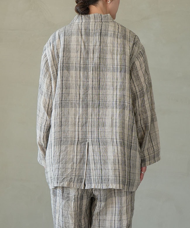 ICHI Antiquites(イチアンティークス) CHECK JACKET チェック